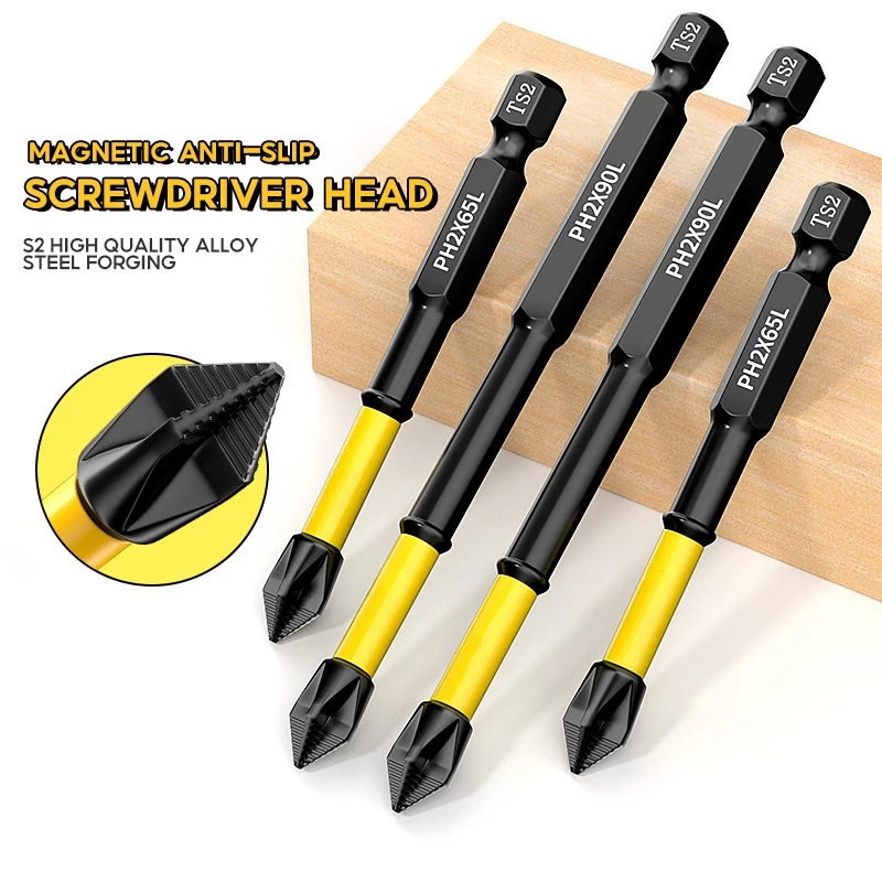 Magnetic Non-Slip Drill Bit Set 6Pieces, S2 Steel, Crosshead and Impact Drill Bits, Suitable for Electric and Hand Drivers
Magnetic Non-Slip Drill Bit Set 6Pieces, S2 Steel, Crosshead and Impact Drill Bits, Suitable for Electric and Hand Drivers