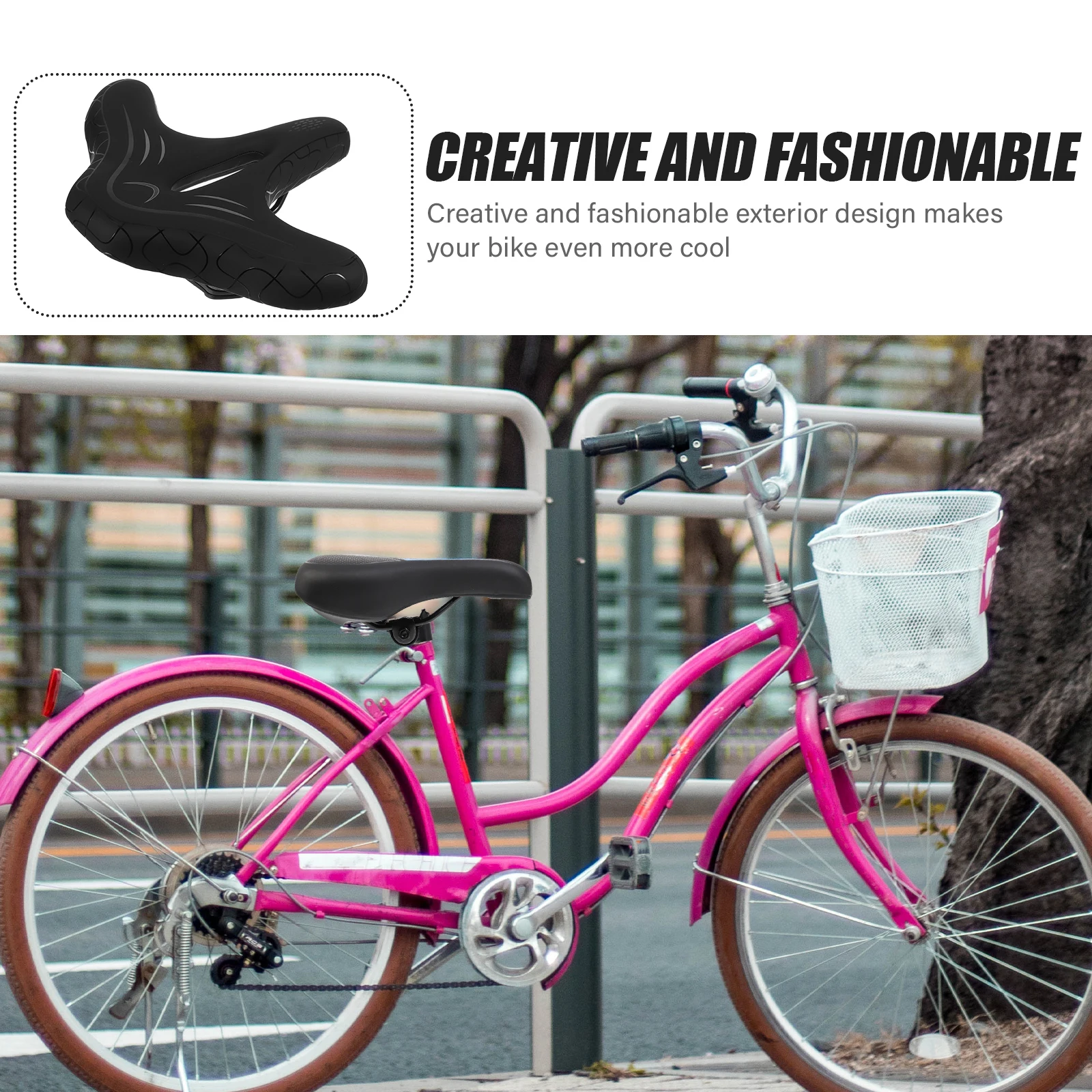 Wide Bike Seat Cushion Thickened Comfortable Shock Absorbing Bicycle Saddle For Mountain Bikes Easy Installation
Wide Bike Seat Cushion Thickened Comfortable Shock Absorbing Bicycle Saddle For Mountain Bikes Easy Installation
