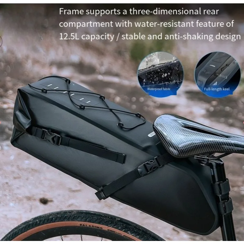 Fully Waterproof Bike Saddle Storage Bag Mountain Road Bicycle Rear Pack Cycling Riding Equipment Accessory
Fully Waterproof Bike Saddle Storage Bag Mountain Road Bicycle Rear Pack Cycling Riding Equipment Accessory