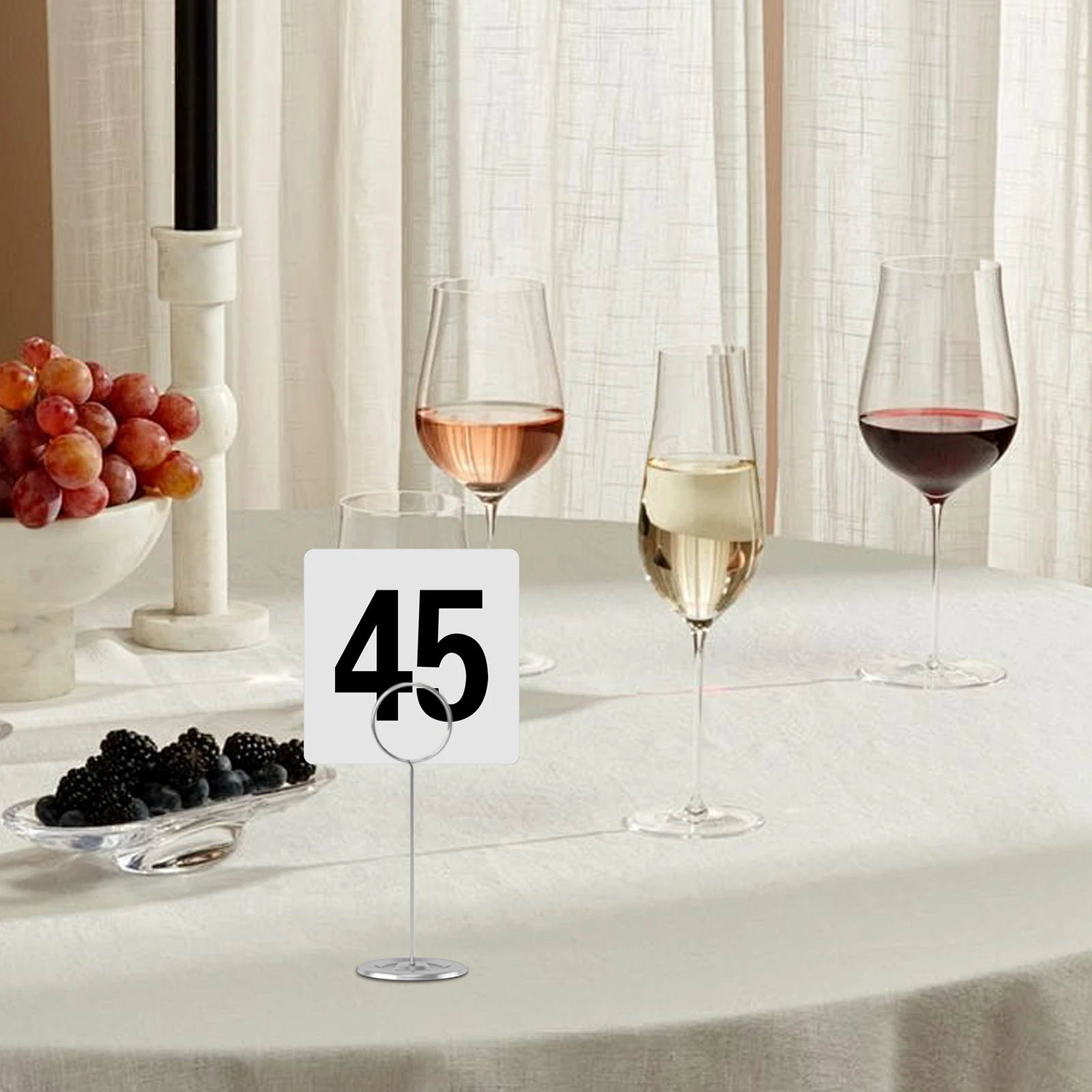 50 Pcs Banquet Table Number Plate Double Sided Place Cards Seat Numbered Tents Bride
50 Pcs Banquet Table Number Plate Double Sided Place Cards Seat Numbered Tents Bride
