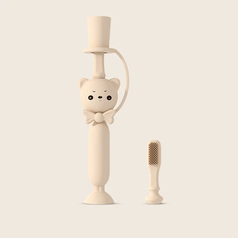 1Pcs Baby Silicone Toothbrush Cartoon Bear Design Soft Bristles Manual Teeth Cleaner Training Infant Toddler Oral Care
1Pcs Baby Silicone Toothbrush Cartoon Bear Design Soft Bristles Manual Teeth Cleaner Training Infant Toddler Oral Care