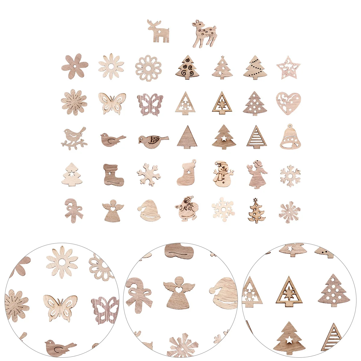 400Pcs Christmas Wooden Embellishment Unfinished Wood Cutouts Craft Decorations Xmas Tree Ornaments Christmas Wooden Cutouts
400Pcs Christmas Wooden Embellishment Unfinished Wood Cutouts Craft Decorations Xmas Tree Ornaments Christmas Wooden Cutouts