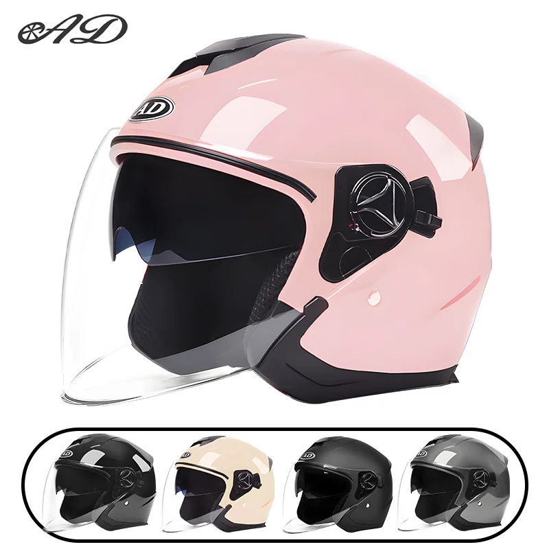 AD Motorcycle helmet Summer motorcycle helmet men's and women's dual-lens helmet all-season half-helmet
AD Motorcycle helmet Summer motorcycle helmet men's and women's dual-lens helmet all-season half-helmet