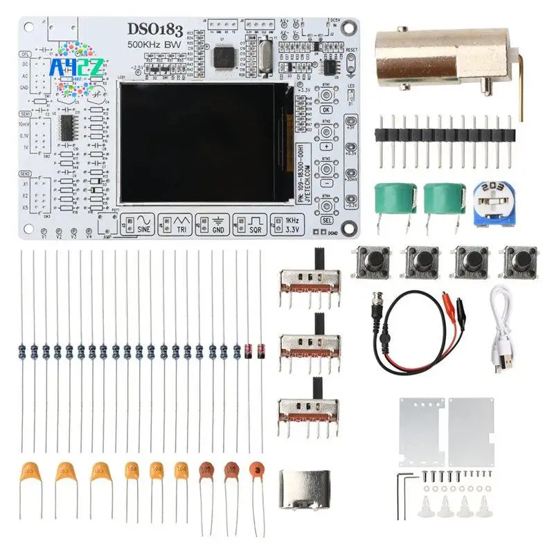 A42Z-DC5V DSO183 Digital Oscilloscope DIY Loose Parts Teaching Practical Training Electronic Production Kit
A42Z-DC5V DSO183 Digital Oscilloscope DIY Loose Parts Teaching Practical Training Electronic Production Kit