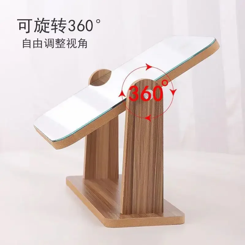 X-15 wooden makeup mirror dormitory portable student mirror rotating high definition mirror
X-15 wooden makeup mirror dormitory portable student mirror rotating high definition mirror