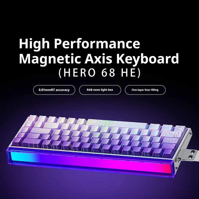 Hero68 Mechanical Gaming Keyboard Wired High Performance RGB Lightbox Magnetic Axis Professional Computer Office Equipment
Hero68 Mechanical Gaming Keyboard Wired High Performance RGB Lightbox Magnetic Axis Professional Computer Office Equipment