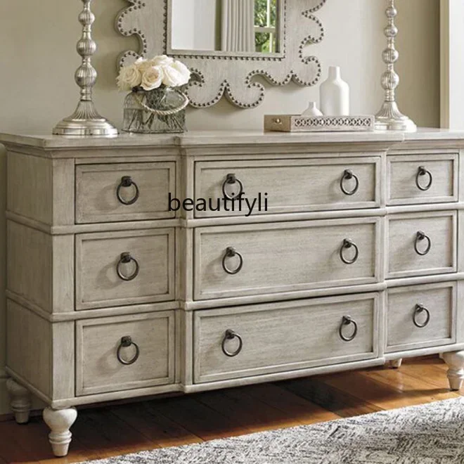 x1Американский светлый роскошный французский ретро шкаф для крыльца из цельного дерева, шкафчик для спальни, комод
x1Американский светлый роскошный французский ретро шкаф для крыльца из цельного дерева, шкафчик для спальни, комод