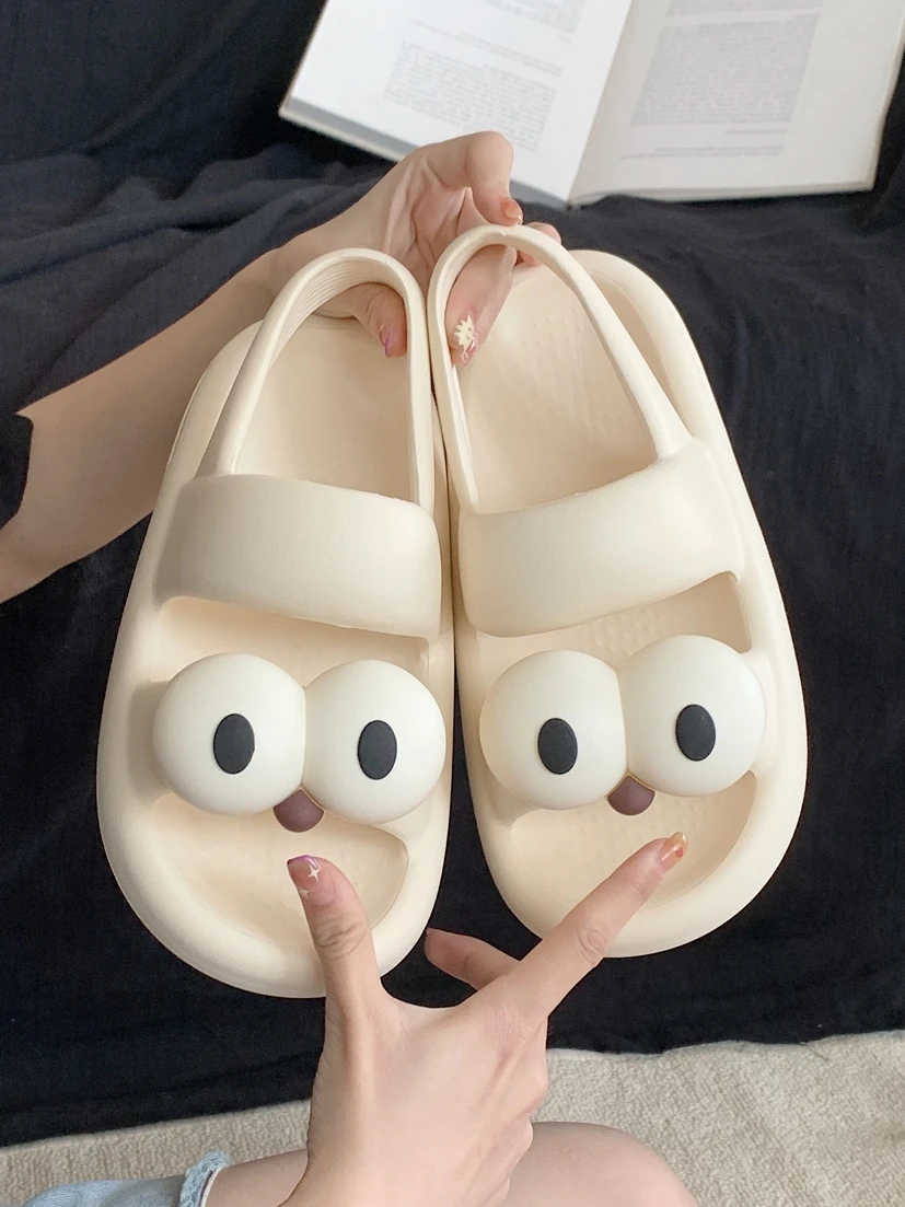 Summer Cute Big Eyes Beach Shoes Women's Trendy Individualized Flat Sandals Holiday Coast Casual Low Heel Open Toe EVA
Summer Cute Big Eyes Beach Shoes Women's Trendy Individualized Flat Sandals Holiday Coast Casual Low Heel Open Toe EVA