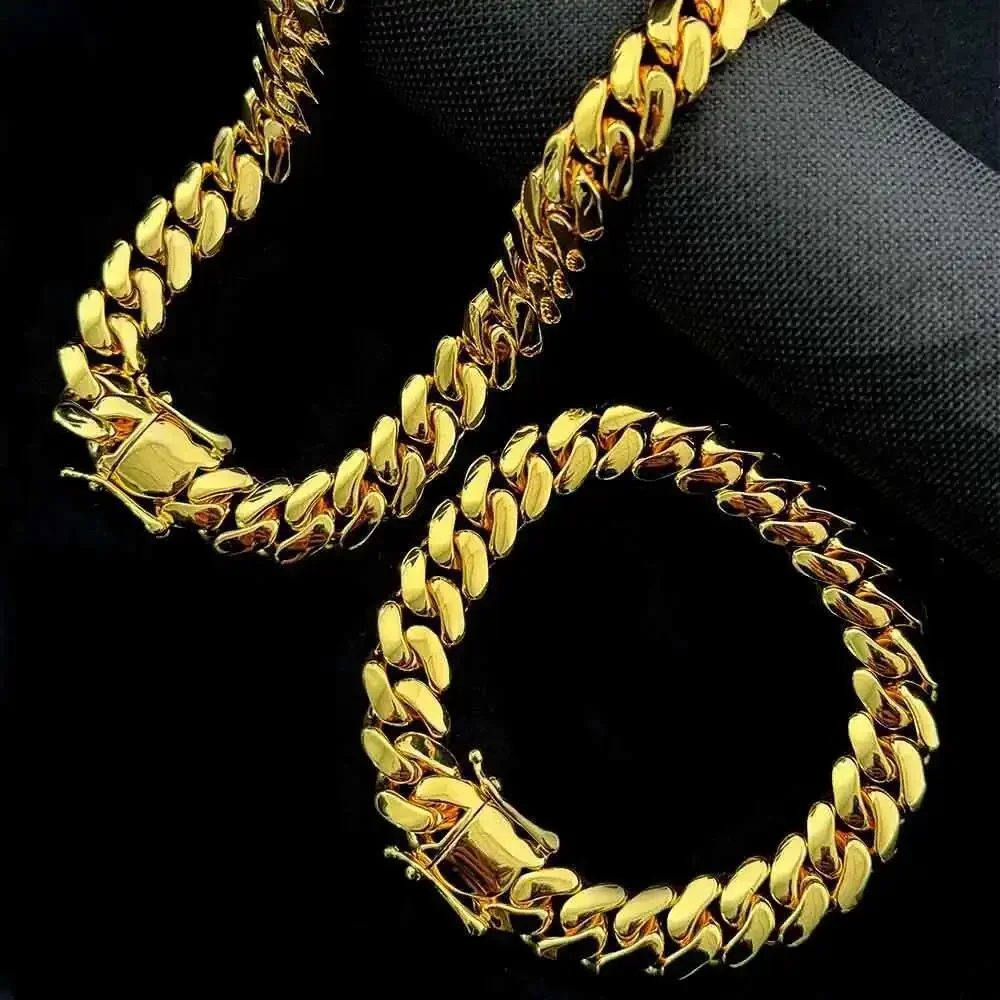 8mm 14K Gold Plated Iced Out Cuban Chain Necklace Hip Hop Brass Link Jewelry
8mm 14K Gold Plated Iced Out Cuban Chain Necklace Hip Hop Brass Link Jewelry