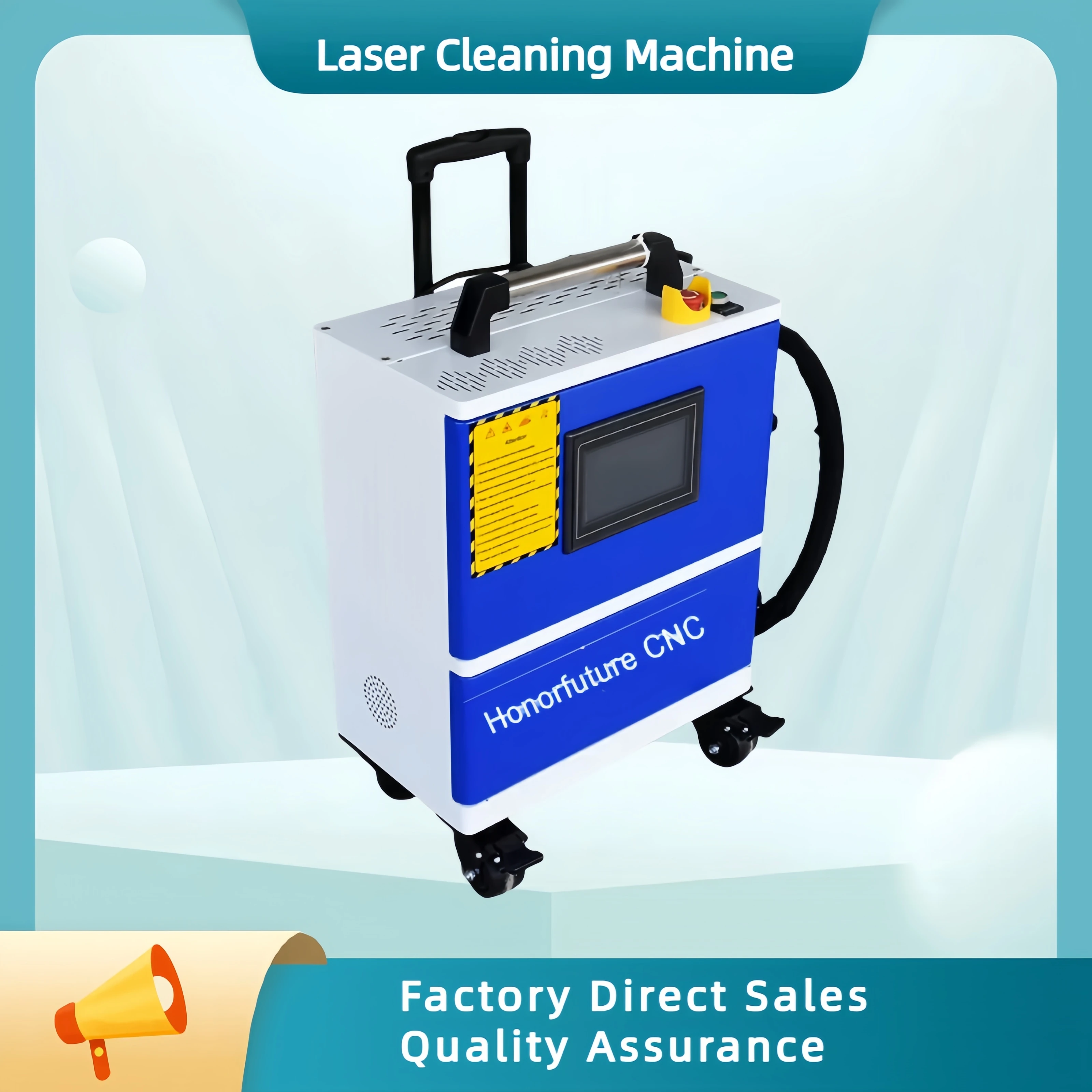 High Quality Portable 100W 200W 300W 500W Pulse Fiber Laser Cleaning Machine Rust Remover Portable Laser Cleaner
High Quality Portable 100W 200W 300W 500W Pulse Fiber Laser Cleaning Machine Rust Remover Portable Laser Cleaner