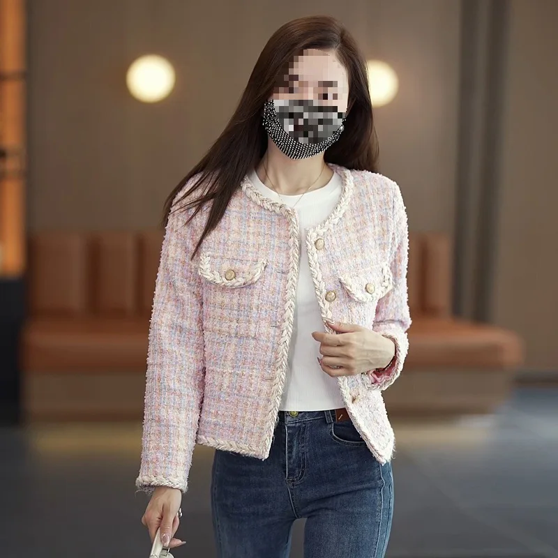 Tweed Jacket Fringe Womens Fall Fashion Loose Turndown Vintage Single-Breasted Knitwear Leisure Buttons Flaps Minimalism Simple
Tweed Jacket Fringe Womens Fall Fashion Loose Turndown Vintage Single-Breasted Knitwear Leisure Buttons Flaps Minimalism Simple