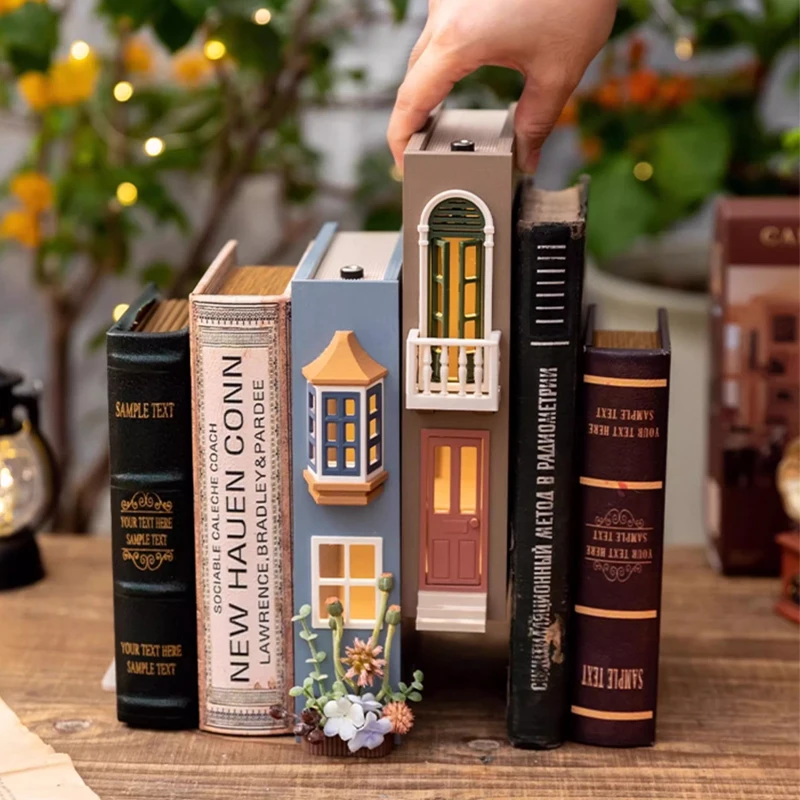 Fake Books Bookends With Led Light Book Holders Booknook Model Kit For Bookshelf Insert Miniature Ornament Decor Christmas Gifts
Fake Books Bookends With Led Light Book Holders Booknook Model Kit For Bookshelf Insert Miniature Ornament Decor Christmas Gifts
