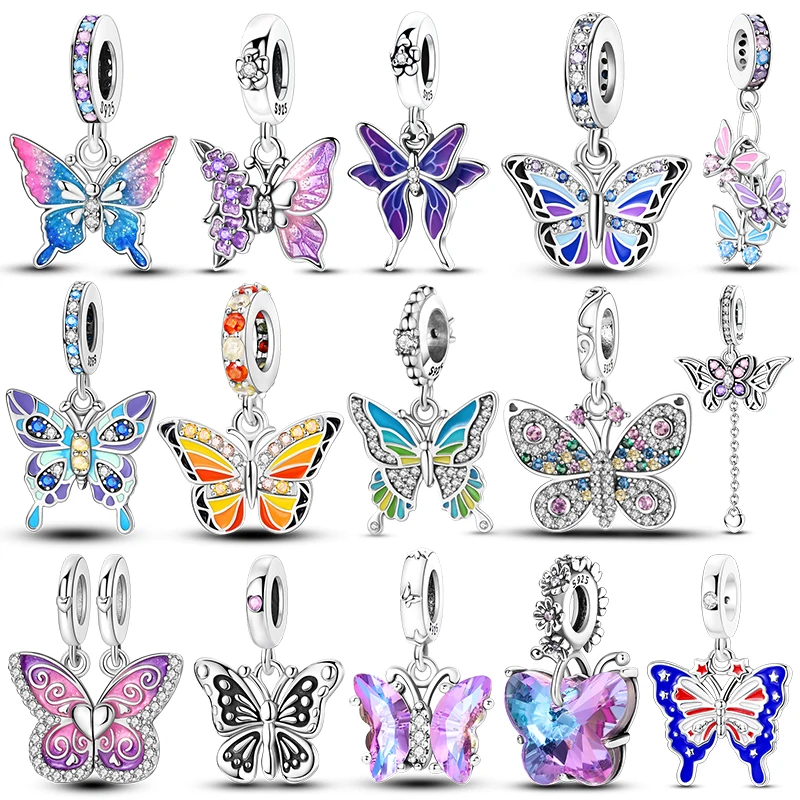 Charms Silver 925 Original Butterfly Pendant Beads Fits 3mm Bracelets Necklace For Women Luxury DIY Jewelry Making Fine Gift Hot
Charms Silver 925 Original Butterfly Pendant Beads Fits 3mm Bracelets Necklace For Women Luxury DIY Jewelry Making Fine Gift Hot