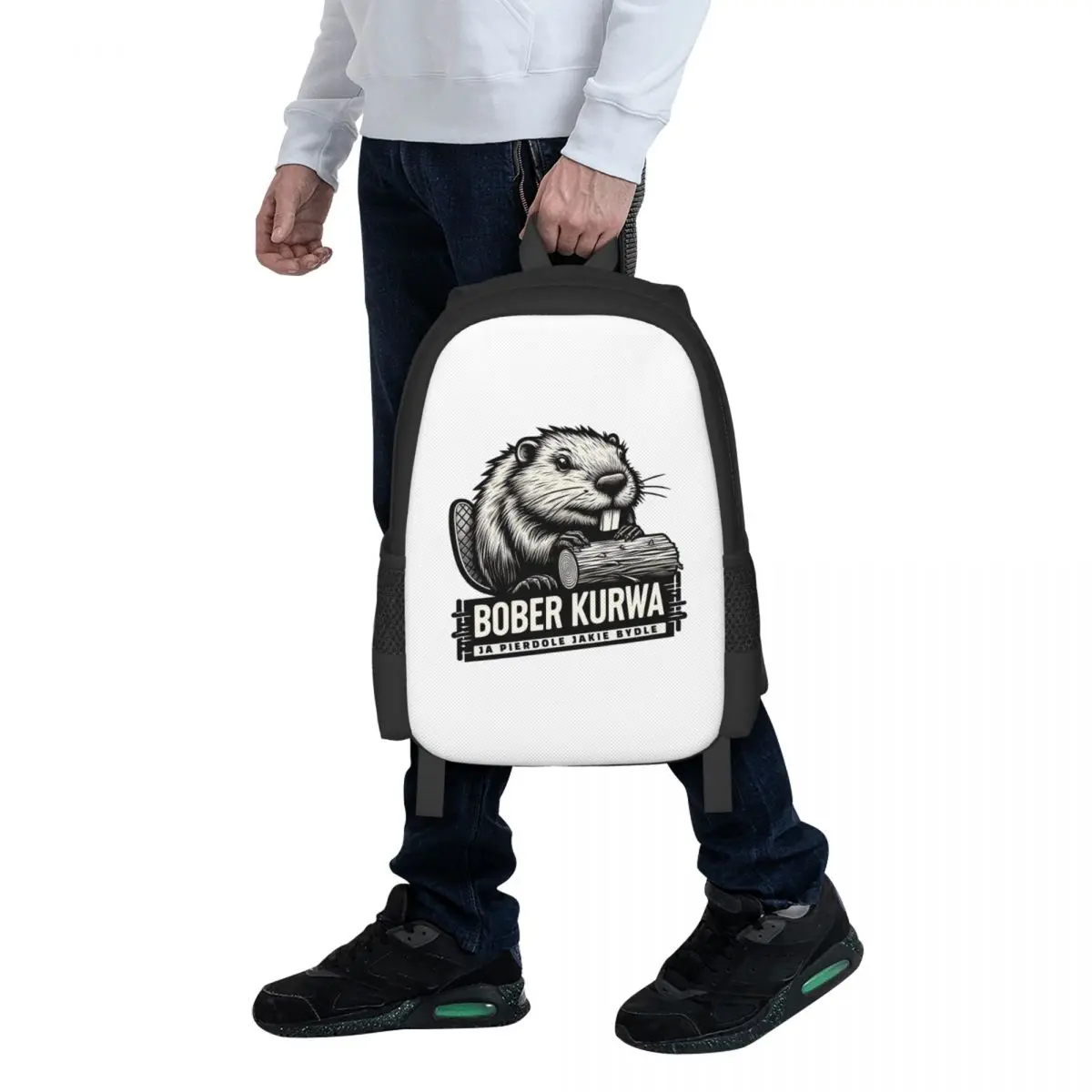 Poland Beaver Bober Polish Bobr Kurwa Student Backpack School Bag Hiking Travel Daypack for Men Women Bookbag Shoulder Bags
Poland Beaver Bober Polish Bobr Kurwa Student Backpack School Bag Hiking Travel Daypack for Men Women Bookbag Shoulder Bags