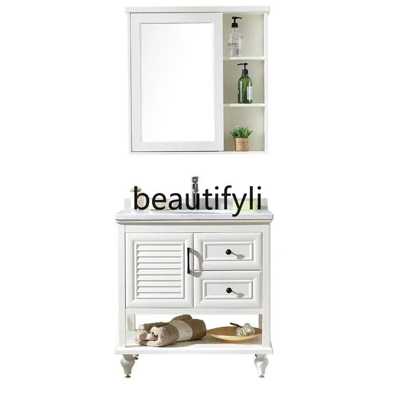 Nordic bathroom cabinet combination modern simple oak wash basin washstand marble bathroom cabinet floor type
Nordic bathroom cabinet combination modern simple oak wash basin washstand marble bathroom cabinet floor type