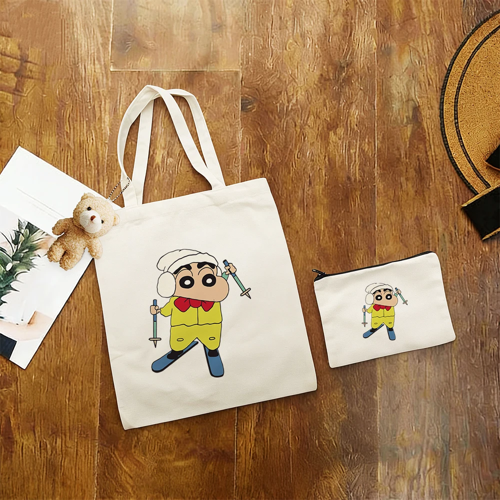 Kawaii Crayon Shin Chan 3pcs Canvas Bag Funny Cartoon Design Large CapacityWallet Anime Fans Student Daily Shopping Handbag
Kawaii Crayon Shin Chan 3pcs Canvas Bag Funny Cartoon Design Large CapacityWallet Anime Fans Student Daily Shopping Handbag