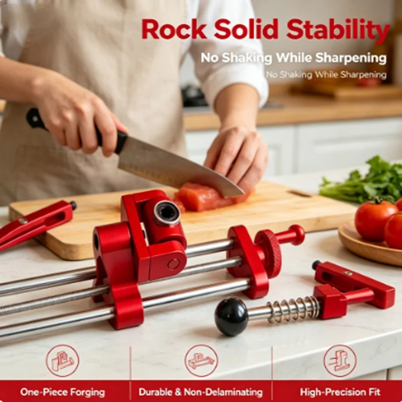 Professional Knife Sharpening Kit 360° Rotation Flip Angle Locator, Portable Sharpening Tool with Abrasive Stone for All Kinds o
Professional Knife Sharpening Kit 360° Rotation Flip Angle Locator, Portable Sharpening Tool with Abrasive Stone for All Kinds o