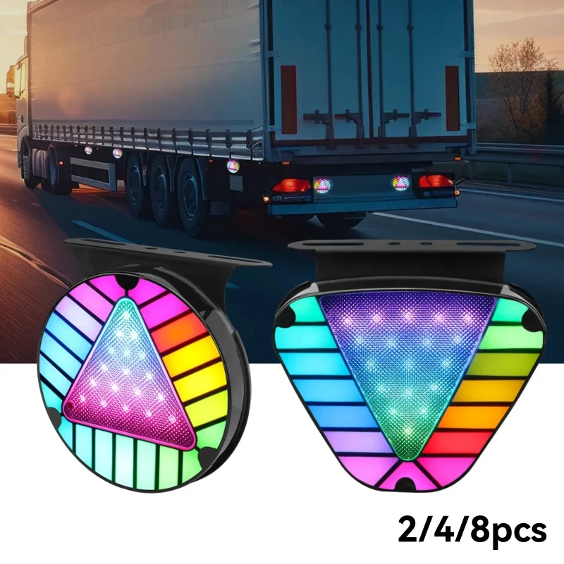 2/4x Dynamic RGB Signal Led Flash Triangle Tail Brake Light Car Rear Reverse Lamp Truck SUV Trailer ATV UTV Flowing Taillight
2/4x Dynamic RGB Signal Led Flash Triangle Tail Brake Light Car Rear Reverse Lamp Truck SUV Trailer ATV UTV Flowing Taillight