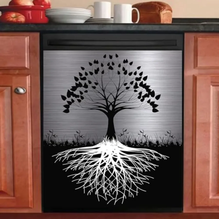 Tree of Life Dishwasher Cover Magnet Decor23x26inch Large Polishing Metal Dishwasher Front Door Black Kitchen Dishwasher Decal
Tree of Life Dishwasher Cover Magnet Decor23x26inch Large Polishing Metal Dishwasher Front Door Black Kitchen Dishwasher Decal