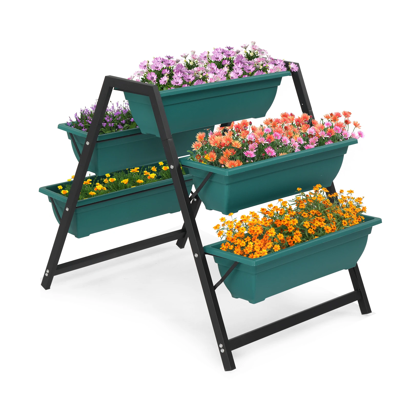 Tiered Planter Stand with 5 Boxes, Vertical Raised Garden Bed for Herbs, Flowers, or Vegetables in Patio Balcony Indoor Outdoor
Tiered Planter Stand with 5 Boxes, Vertical Raised Garden Bed for Herbs, Flowers, or Vegetables in Patio Balcony Indoor Outdoor
