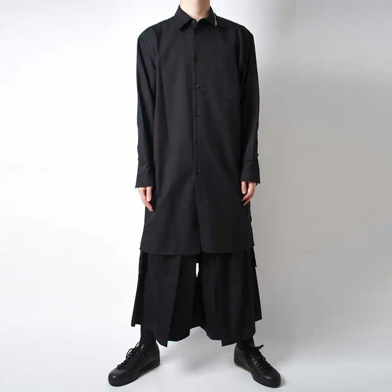 YOJI OOAK Japanese original dark trend shirt, black simple casual jacket, men's shirt
YOJI OOAK Japanese original dark trend shirt, black simple casual jacket, men's shirt