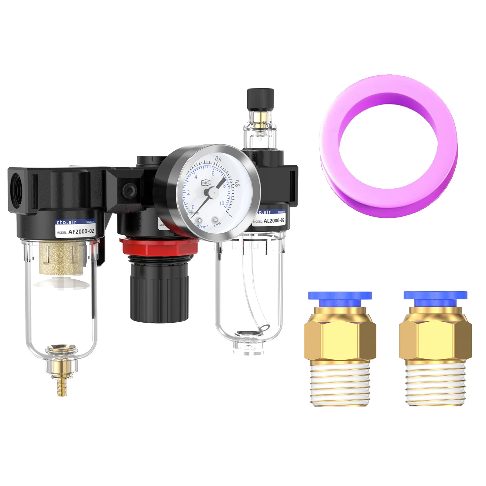 Воздушный фильтр-влагоотделитель AFR2000 для паровых и водяных воздушных насосов и компрессоров. Высококачественный сепаратор воздух-вода.
Воздушный фильтр-влагоотделитель AFR2000 для паровых и водяных воздушных насосов и компрессоров. Высококачественный сепаратор воздух-вода.