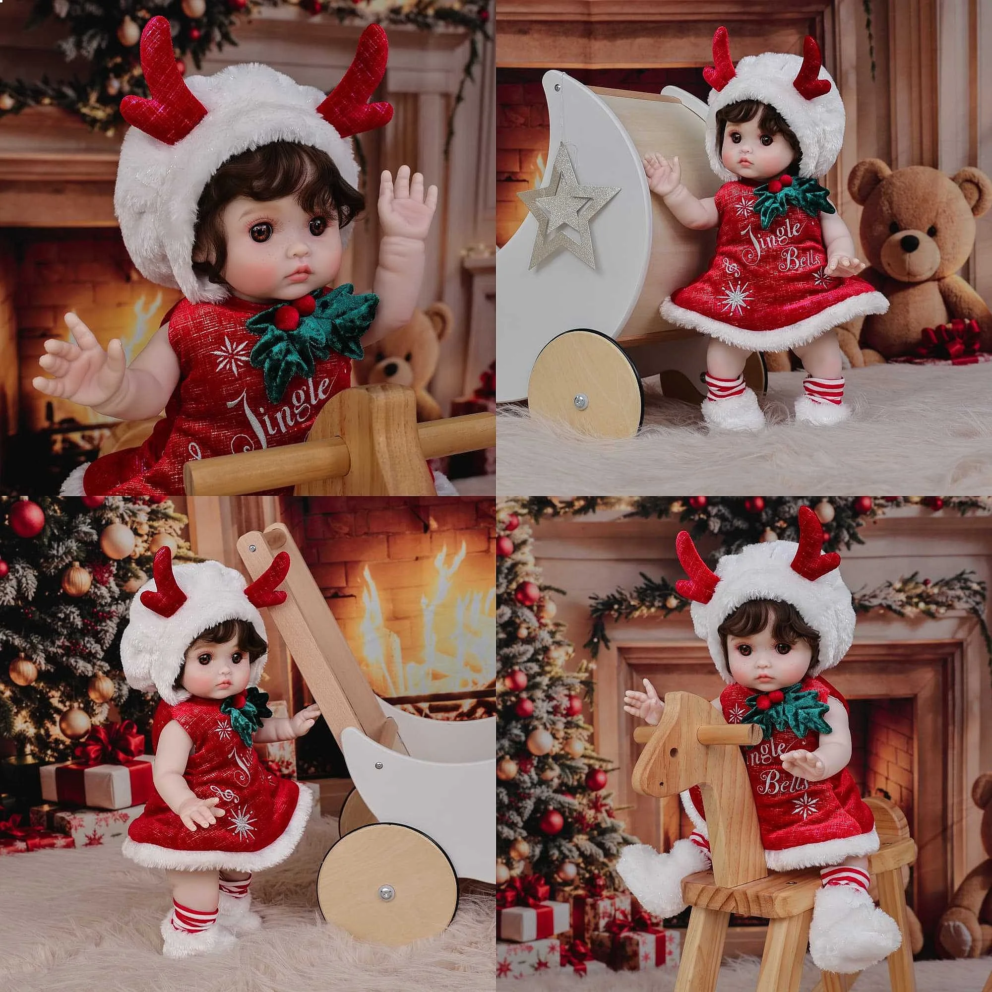 18 Inch Christmas Reborn Baby Doll Realistic Soft Silicone Toy Gift for Kids
18 Inch Christmas Reborn Baby Doll Realistic Soft Silicone Toy Gift for Kids