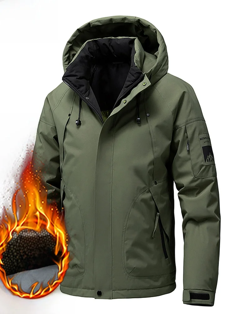 Мужское хлопковое куртка Thiened Fce с капюшоном, ветрозащитное, теплое, уличное повседневное пальто, подходит для длинной свечи, застежка-молния, чистый C...
Мужское хлопковое куртка Thiened Fce с капюшоном, ветрозащитное, теплое, уличное повседневное пальто, подходит для длинной свечи, застежка-молния, чистый C...