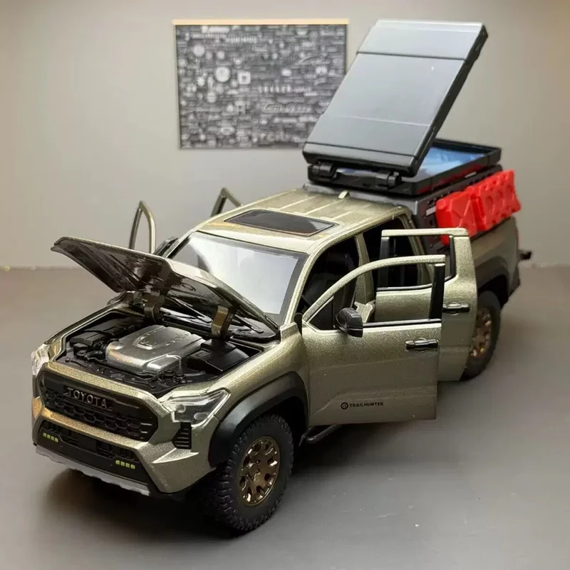 Дорожная версия 1/24 TOYOTA Tacoma, модель пикапа из сплава, литая под давлением металлическая модель автомобиля для бездорожья, звук и свет, детская игрушка в подарок
Дорожная версия 1/24 TOYOTA Tacoma, модель пикапа из сплава, литая под давлением металлическая модель автомобиля для бездорожья, звук и свет, детская игрушка в подарок