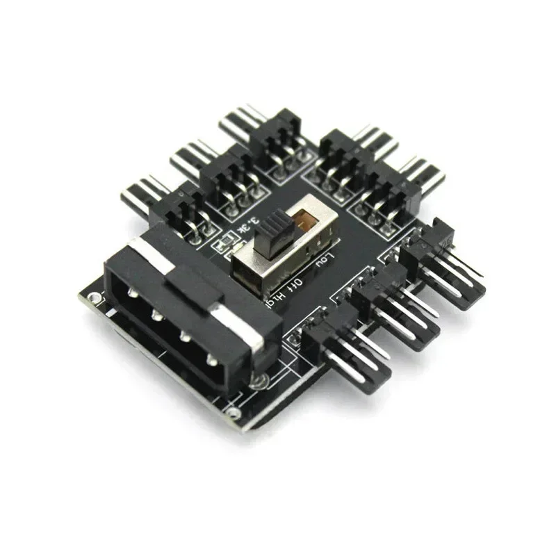 От 1 до 8, 3-контактный ШИМ-сплиттер Sata Molex, 4-контактный/SATA-адаптер, источник питания 12 В, кулер, контроллер скорости охлаждения, кабель для майнинга ПК 
От 1 до 8, 3-контактный ШИМ-сплиттер Sata Molex, 4-контактный/SATA-адаптер, источник питания 12 В, кулер, контроллер скорости охлаждения, кабель для майнинга ПК