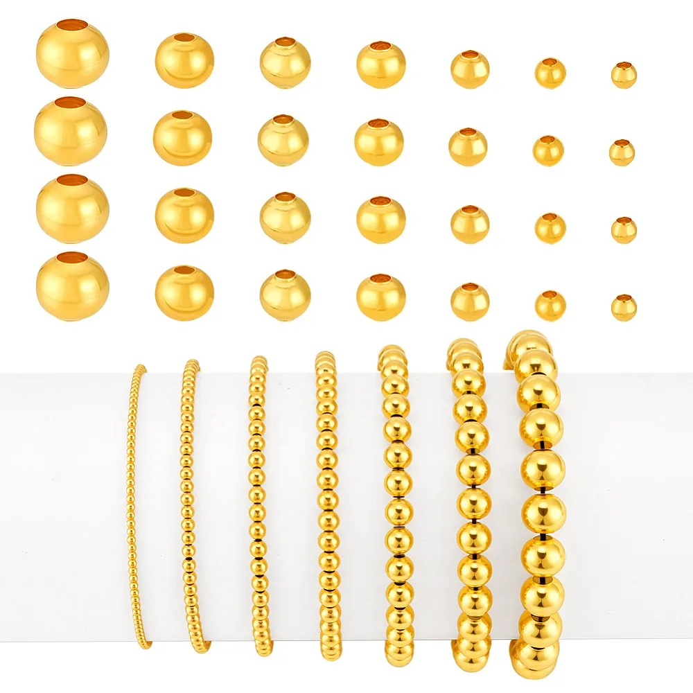 2600Pcs 7 Styles Iron Spacer Beads Round Golden 2~10mm Hole: 1.5~4mm
2600Pcs 7 Styles Iron Spacer Beads Round Golden 2~10mm Hole: 1.5~4mm