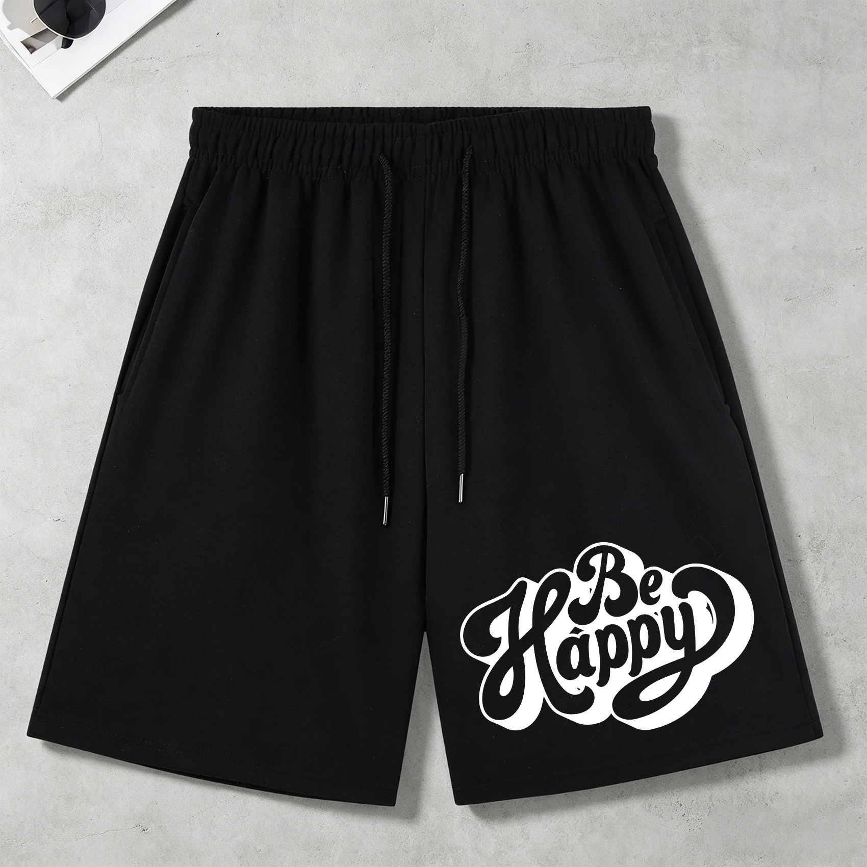 Every Day Be Happy Printing Men'S Pocket Shorts Soft Black Fashion All-Match Pants Loose Jogging Pant Unisex Basics Streetwear
Every Day Be Happy Printing Men'S Pocket Shorts Soft Black Fashion All-Match Pants Loose Jogging Pant Unisex Basics Streetwear