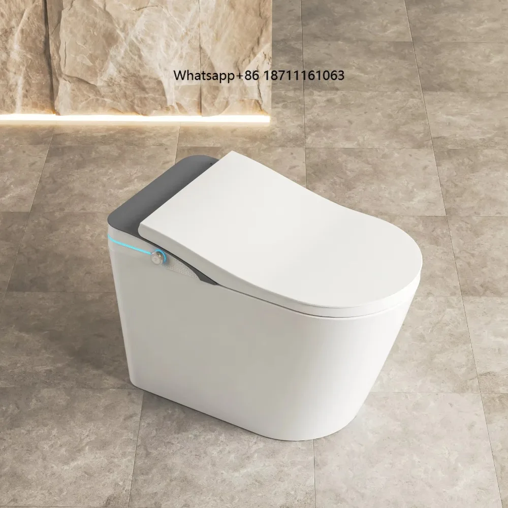 Modern Intelligent Smart Toilet with Multifunctional Foot Sensor Fashion One Piece Elongated Siphon Flushing for Home or Hotel
Modern Intelligent Smart Toilet with Multifunctional Foot Sensor Fashion One Piece Elongated Siphon Flushing for Home or Hotel