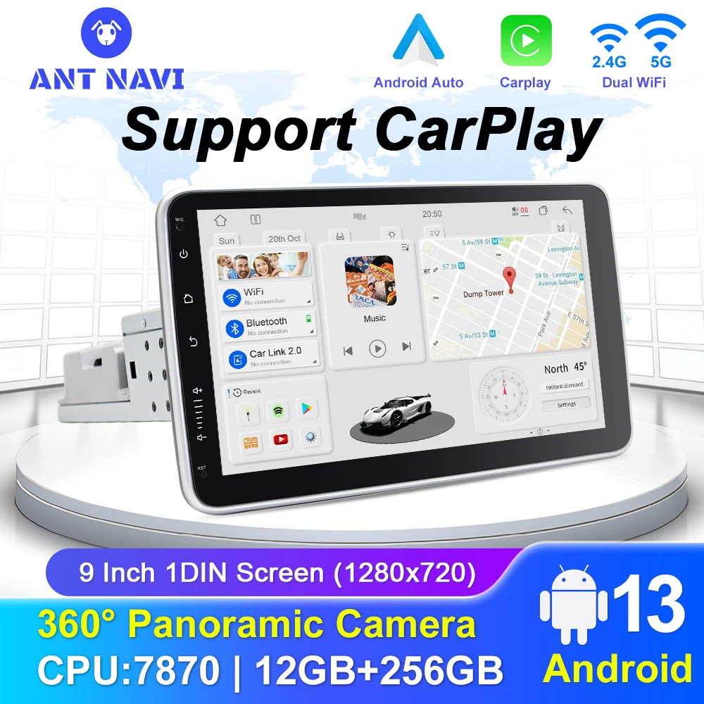 9 Inch A7870 Android 13 Radio Auto Multimedia Player Knob Carplay GPS Navigation Adjustable Touch Screen 1din Radios Autoradio
9 Inch A7870 Android 13 Radio Auto Multimedia Player Knob Carplay GPS Navigation Adjustable Touch Screen 1din Radios Autoradio