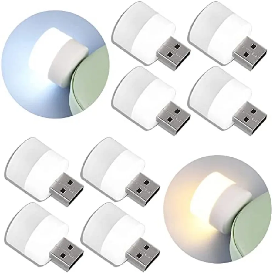 USB Plug Lamp - Computer and Mobile Power Charging Light - Small Book and Reading Light 4 LED, 4 Warm
USB Plug Lamp - Computer and Mobile Power Charging Light - Small Book and Reading Light 4 LED, 4 Warm