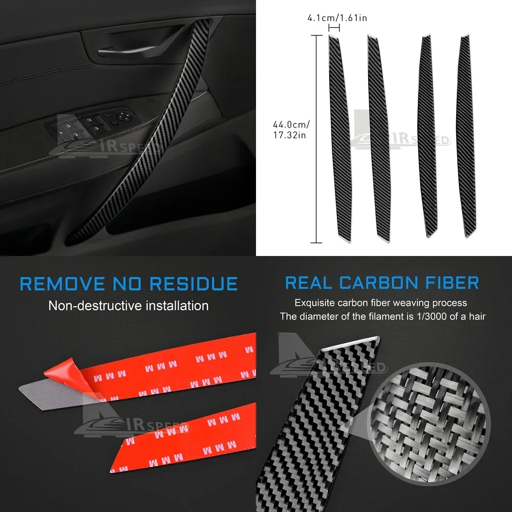 4pcs Carbon Fiber Car Door Handle Trim Sticker for BMW X3 E83 2004 2005 2006 2007 2008 2009 2010 Interior Car Accessories
4pcs Carbon Fiber Car Door Handle Trim Sticker for BMW X3 E83 2004 2005 2006 2007 2008 2009 2010 Interior Car Accessories