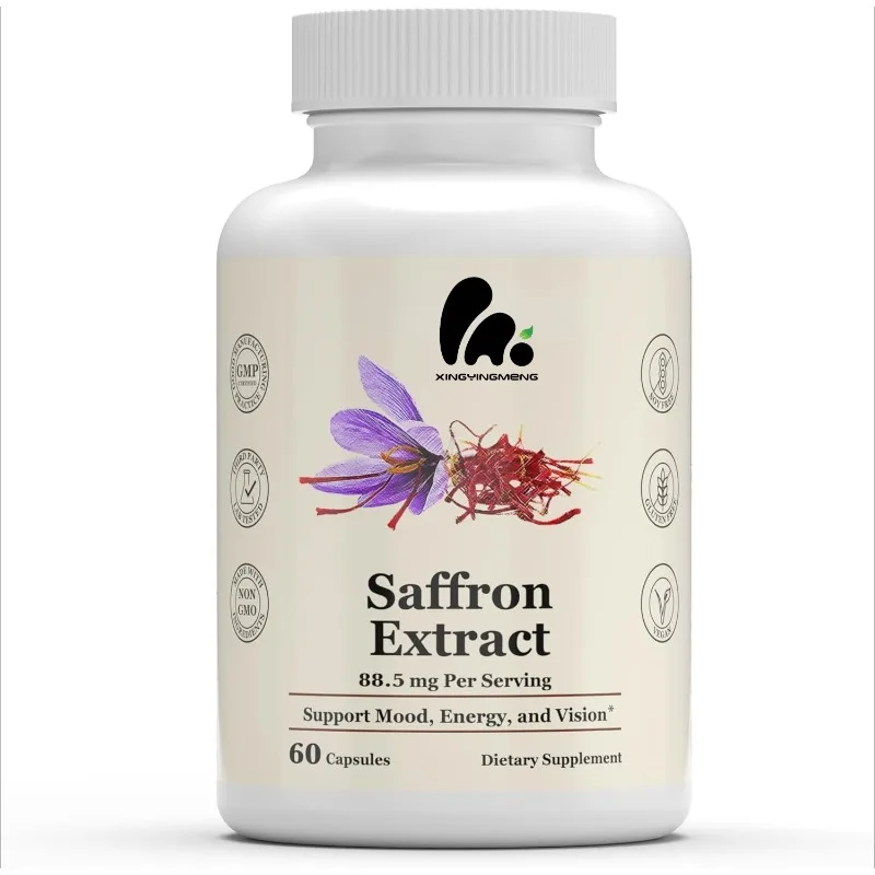 Saffron Extract 88.5mg Pure Saffron Extract Non GMO Supports Energy -60 Vegetable Capsules
Saffron Extract 88.5mg Pure Saffron Extract Non GMO Supports Energy -60 Vegetable Capsules