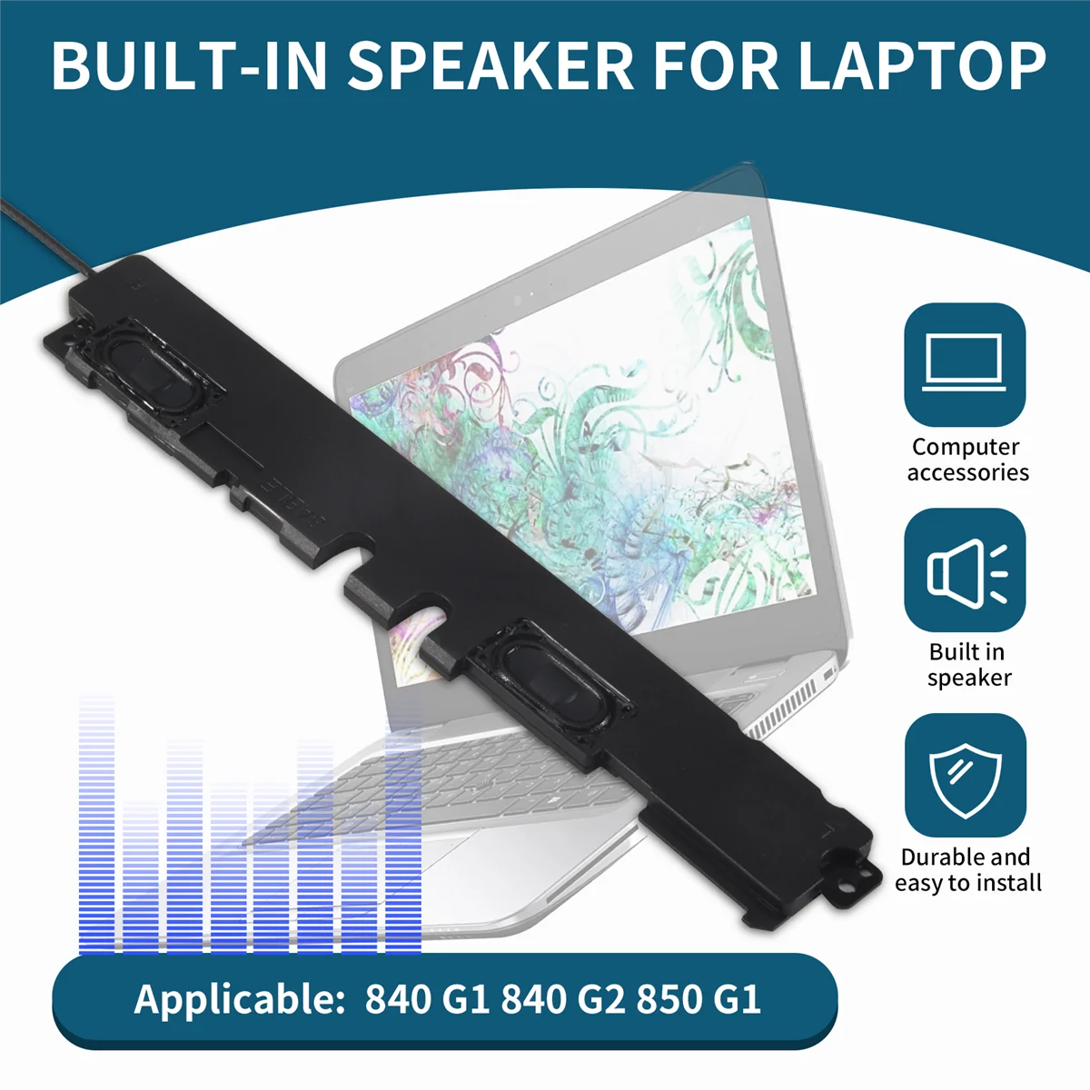 Built-In Speaker Suitable for HP EliteBook 840 G1 840 G2 850 G1 Laptop Left and Right Speaker Sound DY
Built-In Speaker Suitable for HP EliteBook 840 G1 840 G2 850 G1 Laptop Left and Right Speaker Sound DY