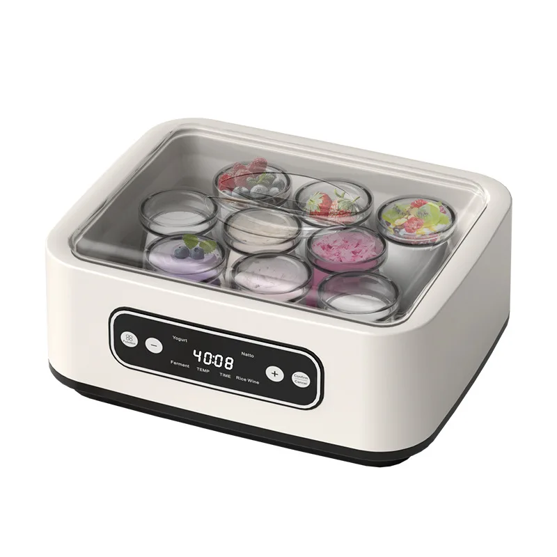 Electric Stainless Steel Touch Control Home Yogurt Maker with Ice Cream & Pudding Functions
Electric Stainless Steel Touch Control Home Yogurt Maker with Ice Cream & Pudding Functions