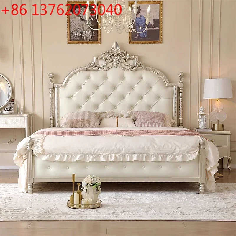 European Leather Massage Bed Wooden Castle Princess Sleeping Bedroom Luxury Bed Sofa Modern Letto Matrimoniale Salon Furniture
European Leather Massage Bed Wooden Castle Princess Sleeping Bedroom Luxury Bed Sofa Modern Letto Matrimoniale Salon Furniture