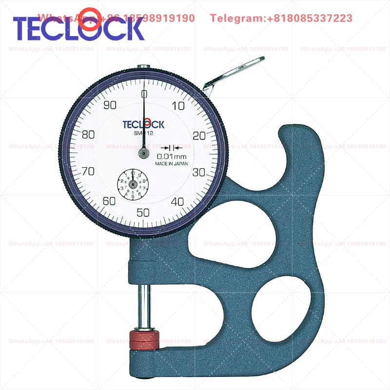 TECLOCK SM-1-12/SM-114/SM-114LW Dial Thickness Gauge Original from Japan for Industrial Measurement Use
TECLOCK SM-1-12/SM-114/SM-114LW Dial Thickness Gauge Original from Japan for Industrial Measurement Use