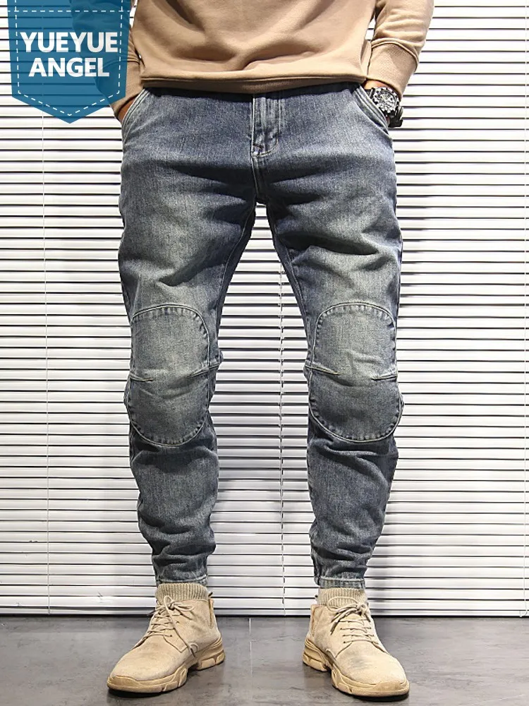 Fashion Mens Casual Denim Cargo Pants Streetwear Long Trousers Ankle Tied Joggers Pants Spliced Jeans Spring Autumn Cowoby Pants
Fashion Mens Casual Denim Cargo Pants Streetwear Long Trousers Ankle Tied Joggers Pants Spliced Jeans Spring Autumn Cowoby Pants