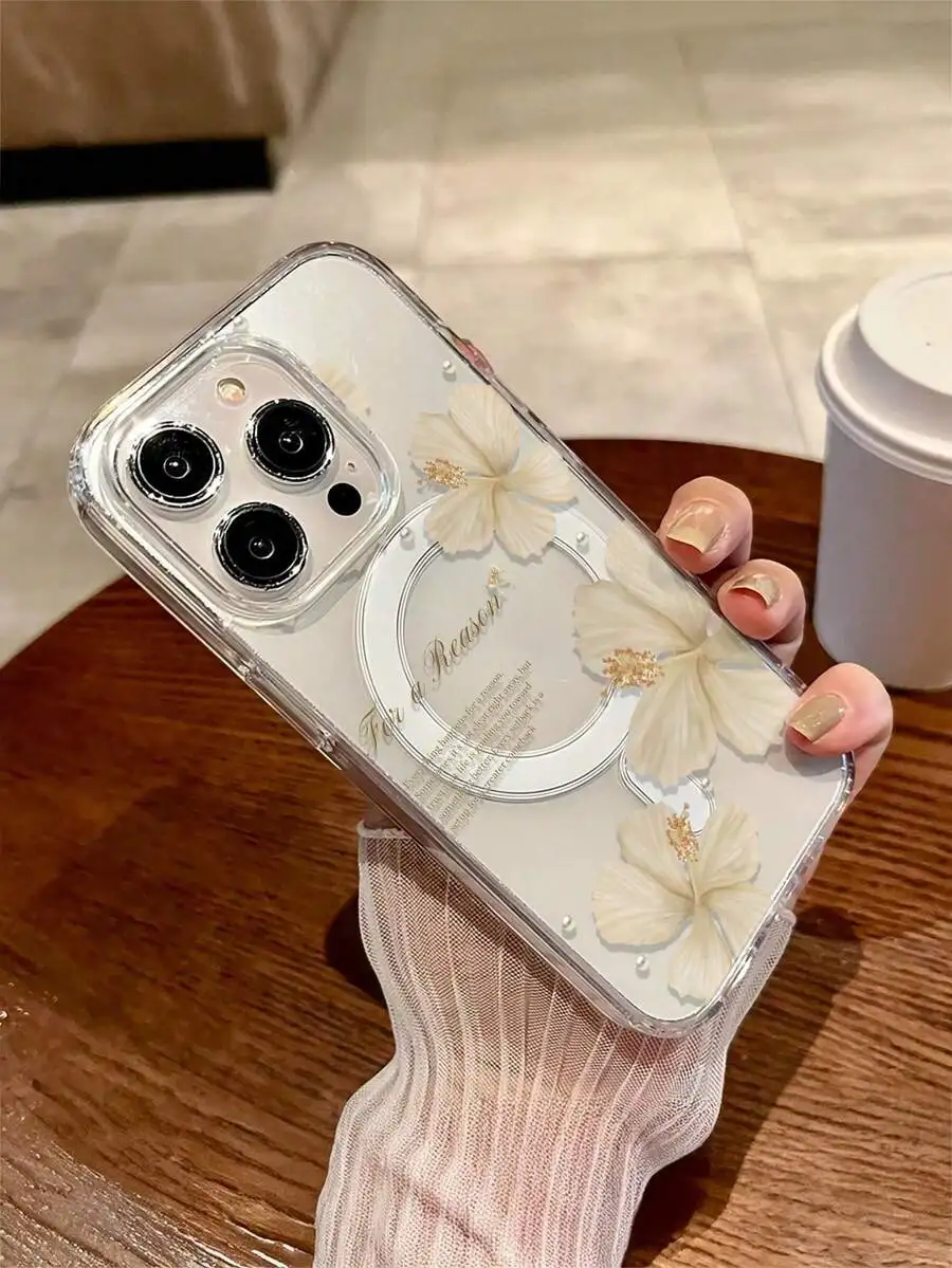 Transparent TPU Flower Phone Case With Magnetic Ring For iPhone 15 16 Pro Max Plus Anti Scratch Shockproof
Transparent TPU Flower Phone Case With Magnetic Ring For iPhone 15 16 Pro Max Plus Anti Scratch Shockproof