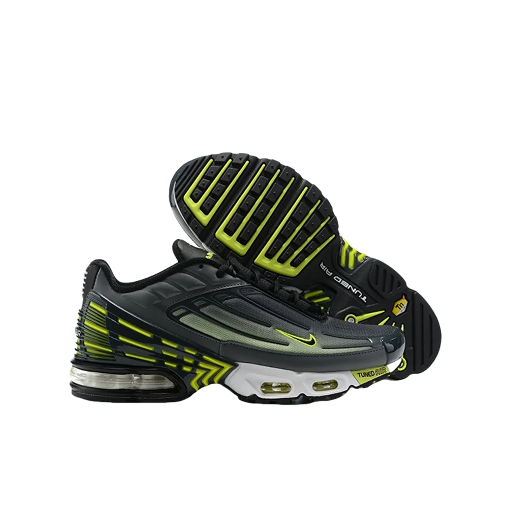 Мужские дышащие кроссовки Nike Air Max Plus 3, противоскользящие, устойчивые к истиранию ткани, синтетической кожи, темно-зеленые CD7005-002
Мужские дышащие кроссовки Nike Air Max Plus 3, противоскользящие, устойчивые к истиранию ткани, синтетической кожи, темно-зеленые CD7005-002