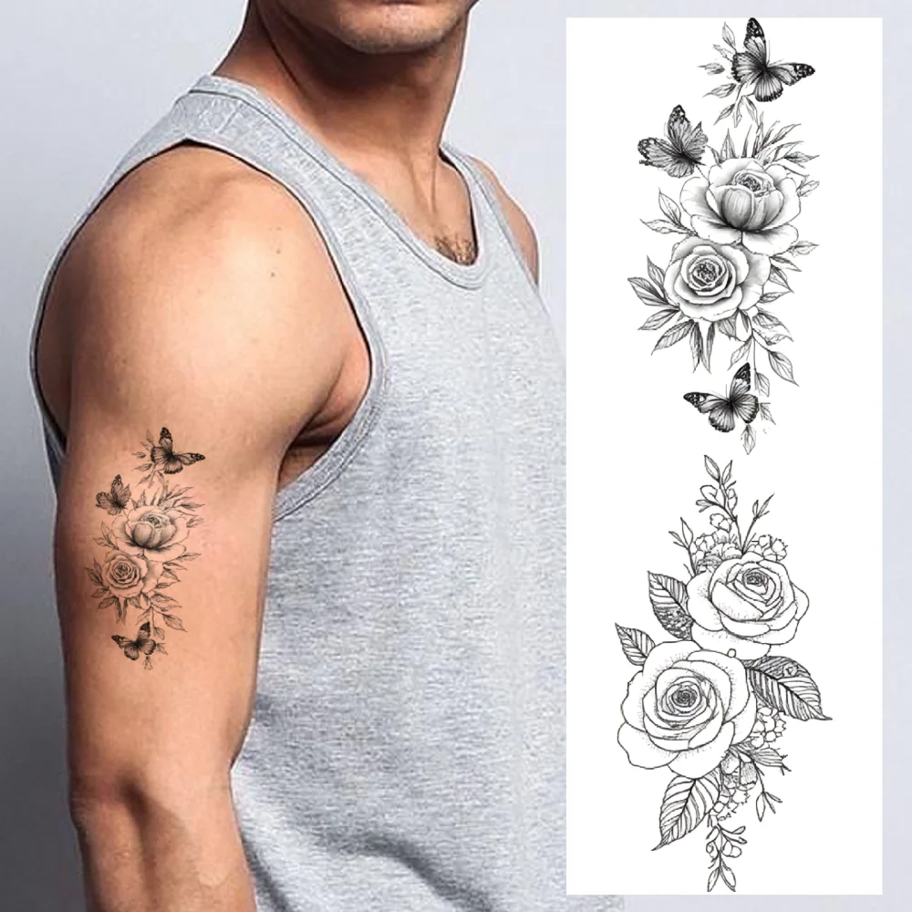 9pcs Temporary Tattoo Decorative Patterns Waterproof Long-lasting Body Stickers Floral Designs Bouquets Line Art Butterflies For
9pcs Temporary Tattoo Decorative Patterns Waterproof Long-lasting Body Stickers Floral Designs Bouquets Line Art Butterflies For
