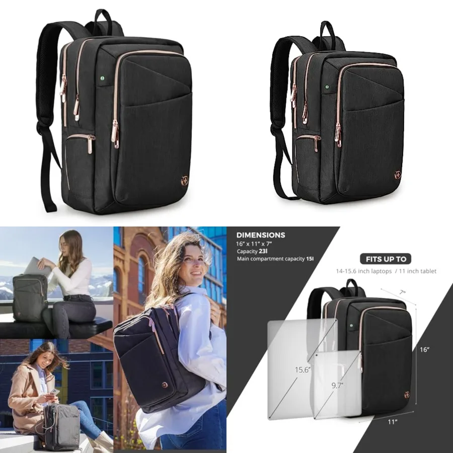 Design Business Laptop Backpack For Women, With USB Charging Port Computer Work Backpack, Fits 15.6 Inch Laptop Compact Travel
Design Business Laptop Backpack For Women, With USB Charging Port Computer Work Backpack, Fits 15.6 Inch Laptop Compact Travel