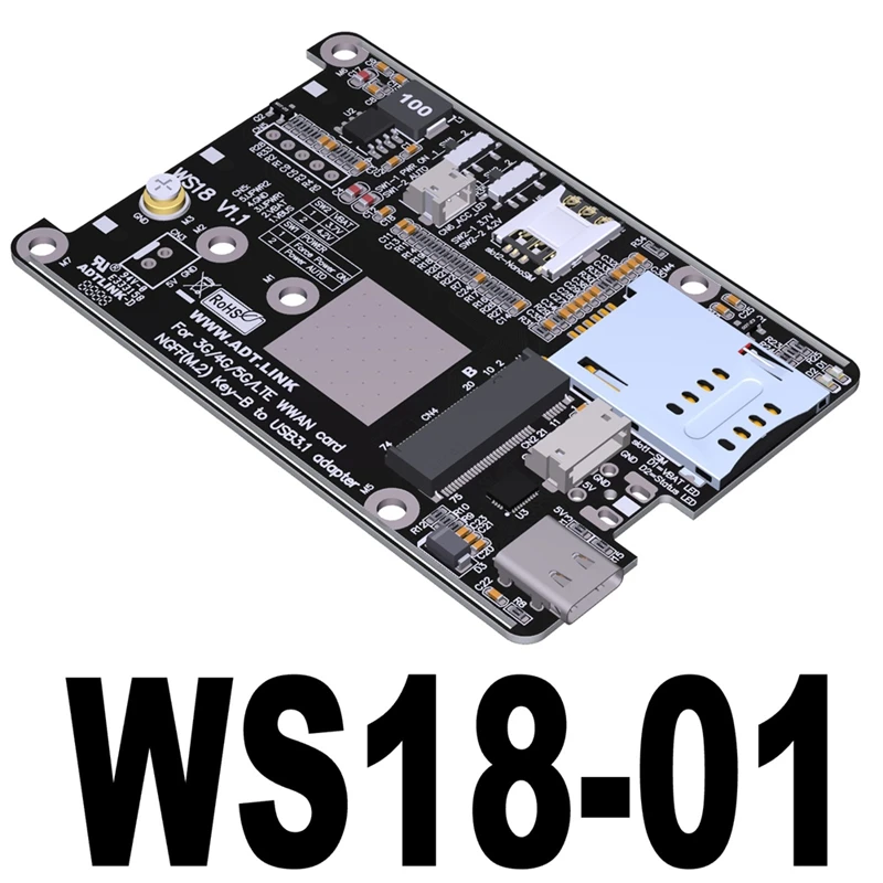 M.2 B-Key WWAN 5G слот для карты Iot к USB Tyep-C 4G LTE 5G модуль адаптера Поддержка карт 2230/3042/3052
M.2 B-Key WWAN 5G слот для карты Iot к USB Tyep-C 4G LTE 5G модуль адаптера Поддержка карт 2230/3042/3052