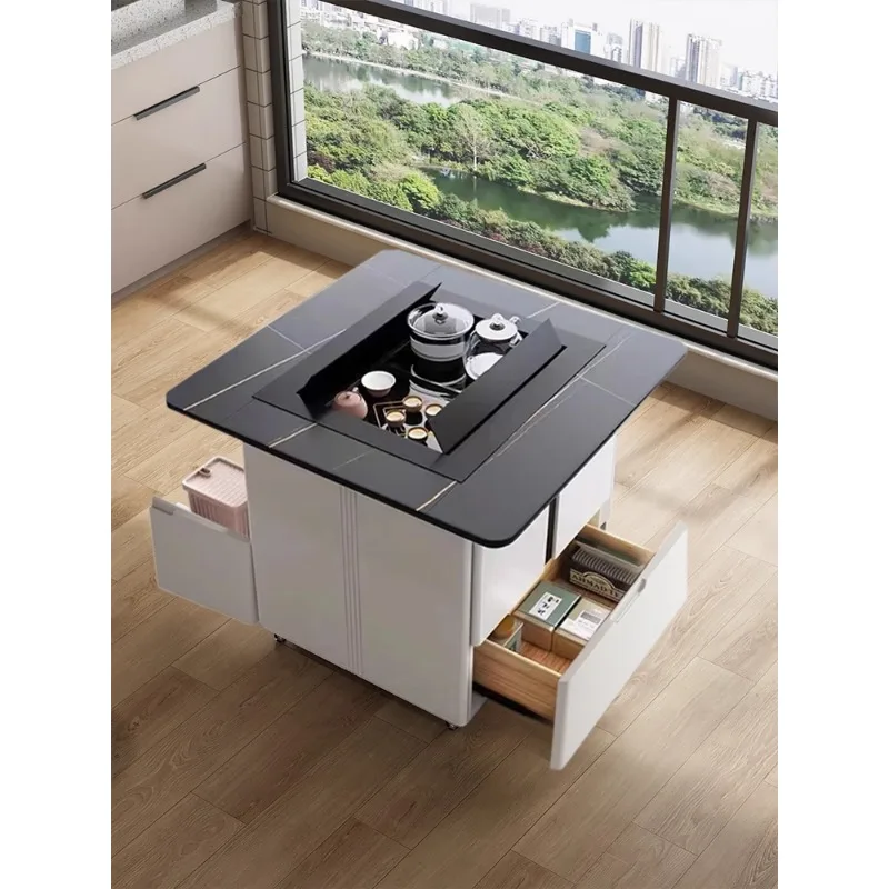 Rock slab voice lifting tea table household small apartment Kung Fu mobile small tea cart multi-functional balcony tea table and
Rock slab voice lifting tea table household small apartment Kung Fu mobile small tea cart multi-functional balcony tea table and