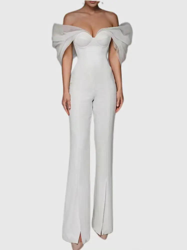 Luxury Sleeveless Bandage Jumpsuit Women Deep V Neck Elegant Ankle Length Long Pants Celebrity Party Clubwear
Luxury Sleeveless Bandage Jumpsuit Women Deep V Neck Elegant Ankle Length Long Pants Celebrity Party Clubwear