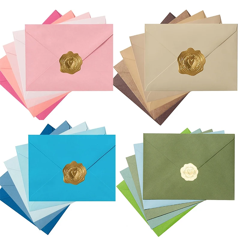 18.42x13.34cm Colored Paper Envelope Party Invitation Letter Decor Envelopes with Hot Stamping Stickers Birthday Supplies 50Pcs
18.42x13.34cm Colored Paper Envelope Party Invitation Letter Decor Envelopes with Hot Stamping Stickers Birthday Supplies 50Pcs